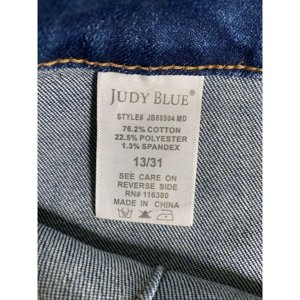 Judy Blue Wide Leg Crop Jeans Women's 13/31 Casual Boho - Picture 7 of 9